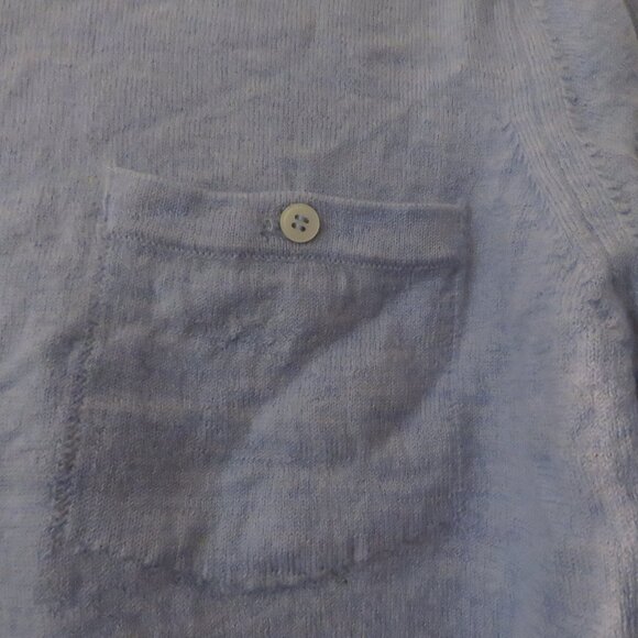 OUTERKNOWN Palisades Pocket Button Crew Merino Wool Sweater in Pale Blue Size L - Picture 7 of 15